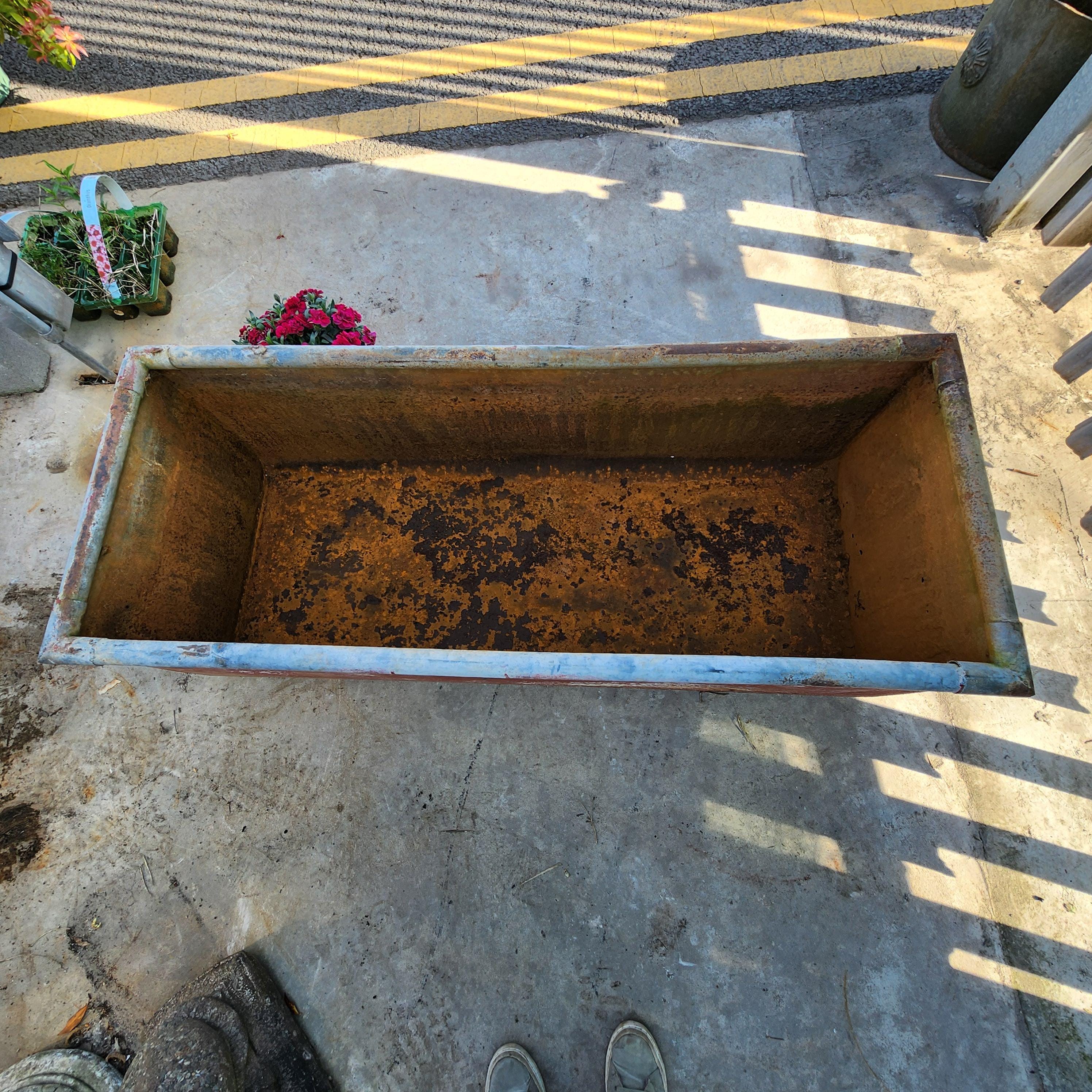 Old Galvanised Water Trough - Planter Only