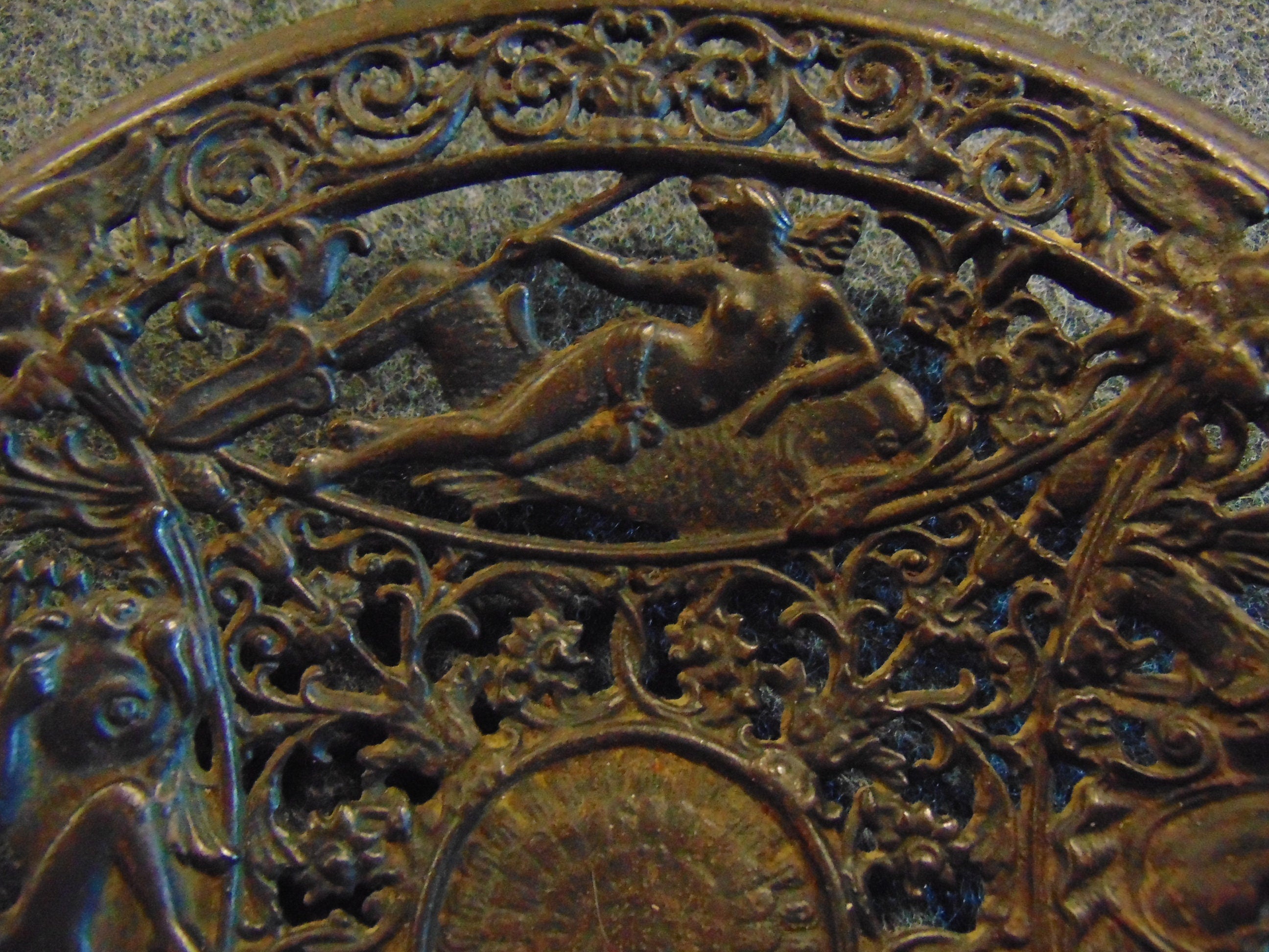 NOW SOLD **** Coalbrookdale Cast Iron Bowl Circa 1860
