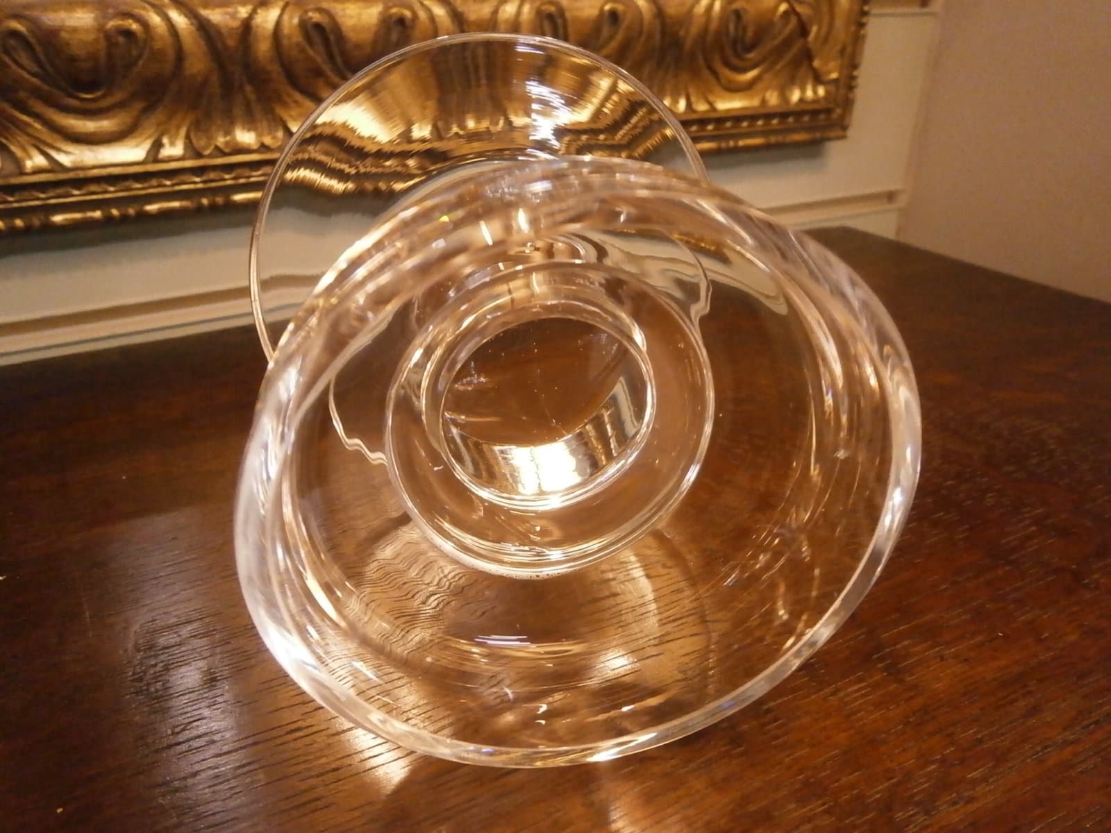 Small Glass Candlestick - Vintage