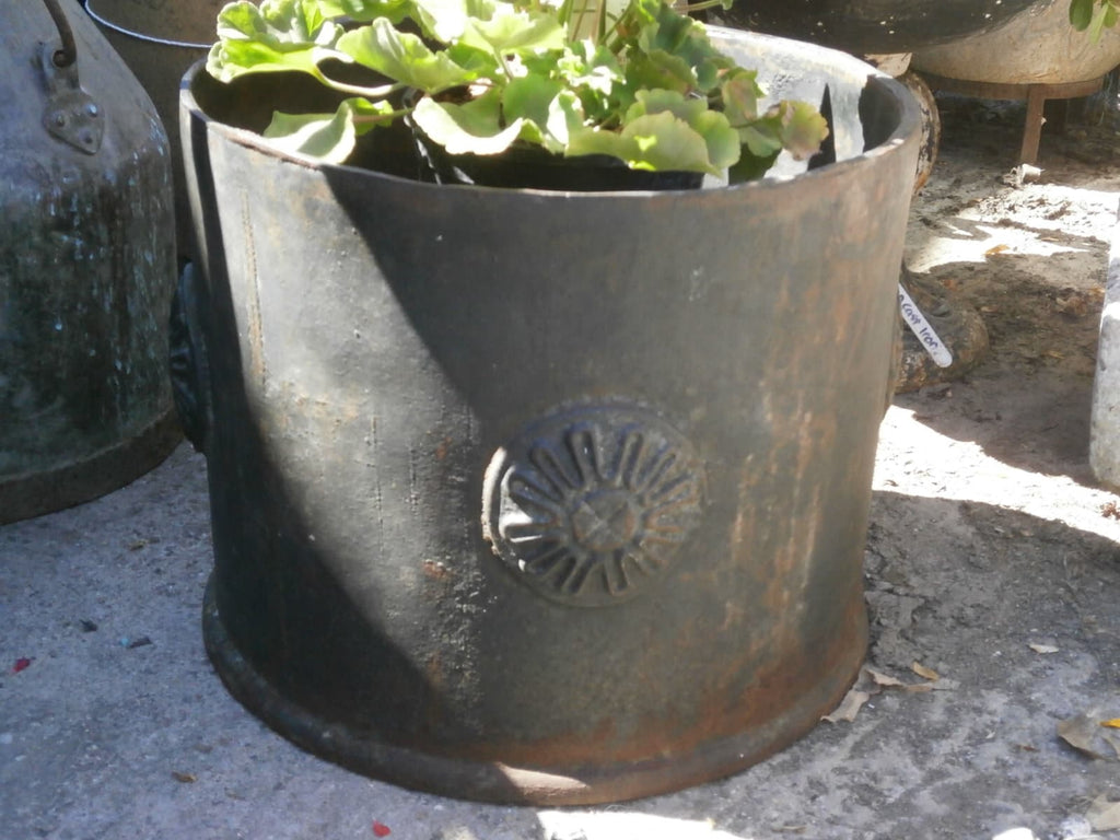 Victorian Regency Style Cast Iron Garden Pot - Antique