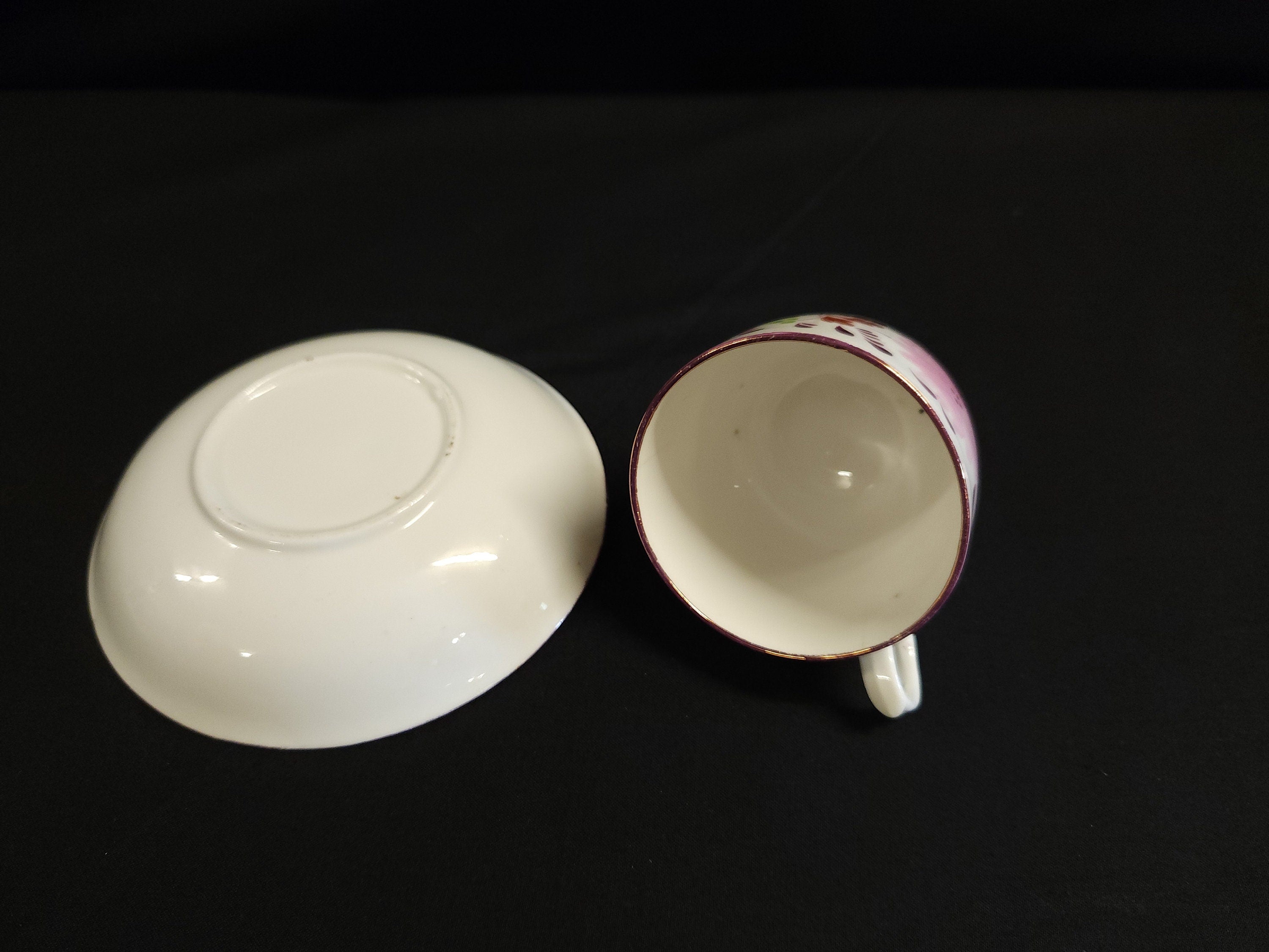 Early 19th Century Pearlware Teacup and Saucer