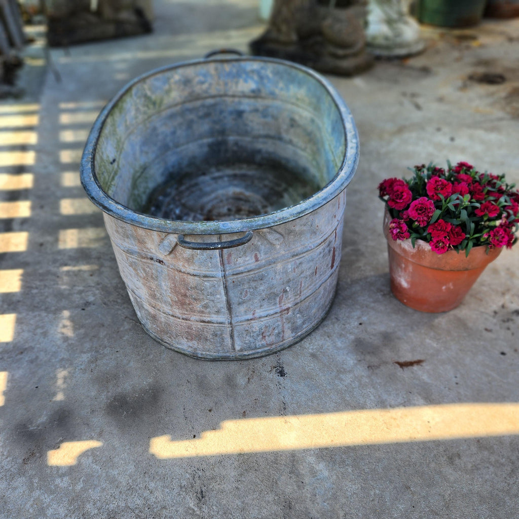 Galvanised Continental Bath Planter