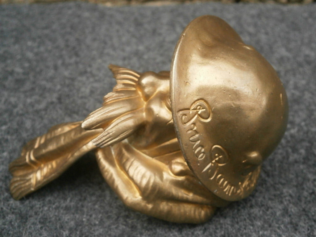 Early 20thC Patinated Bronze Old Bill Car Mascot - Bruce Bairnsfather