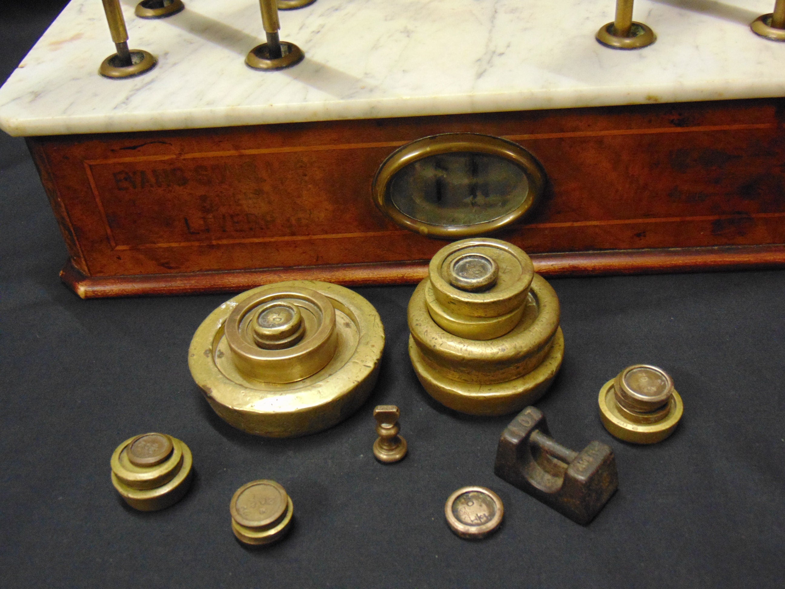Early 20thC Shop/Pharmacy Counter Scales and Weights