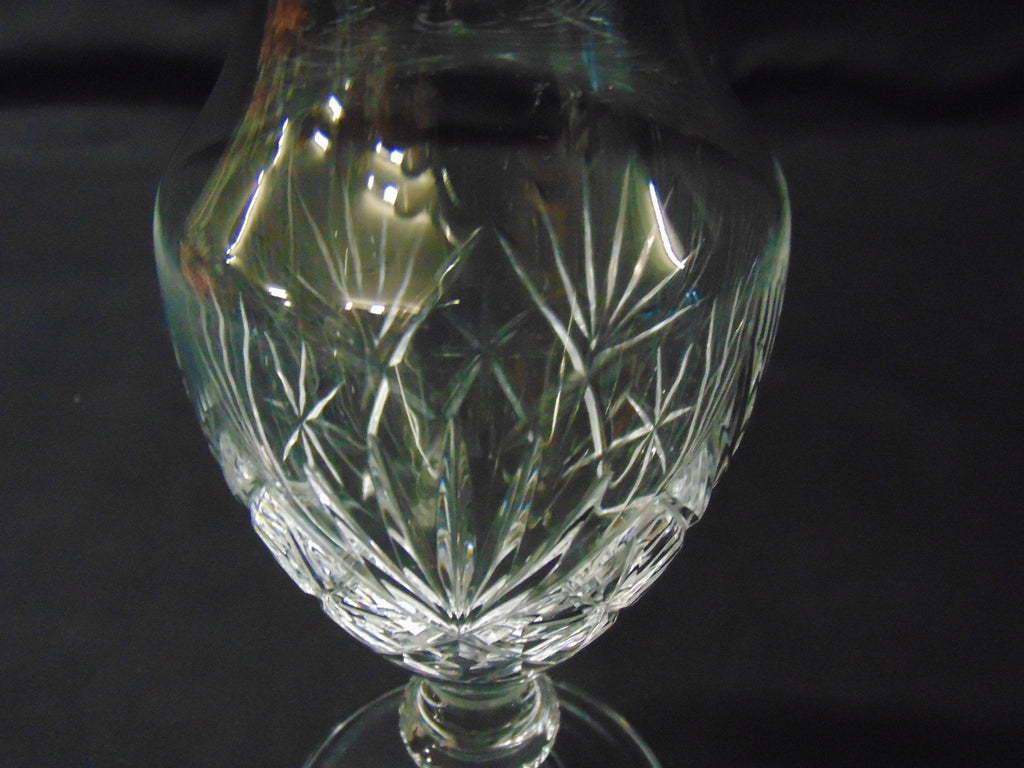 Vintage Cut glass Regency style vase.