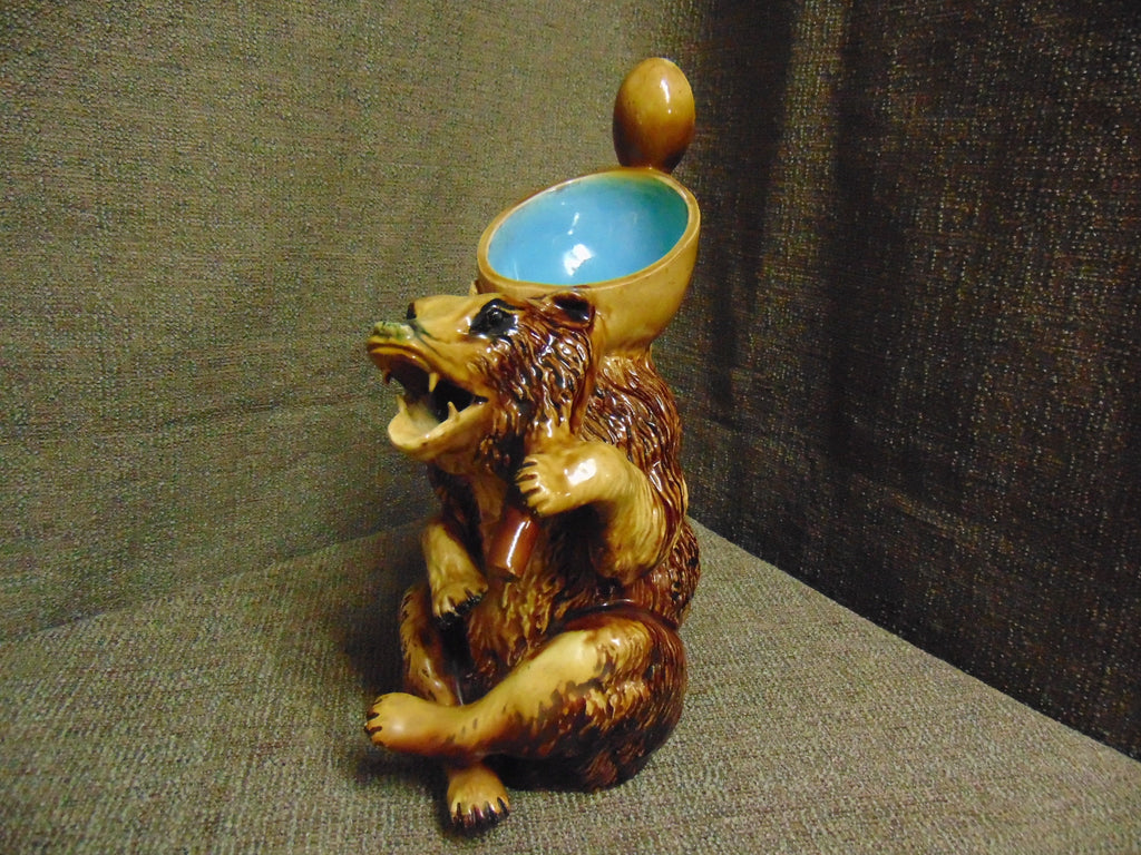 Joseph Holdcroft Majolica Bear Jug - Victorian circa 1875