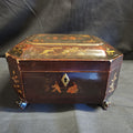 19thC Chinese Laquered Tea Caddy