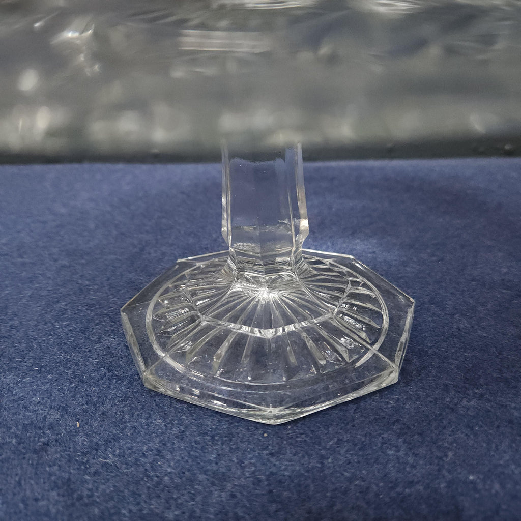 Early 20thC Pressed Glass Large Cake Stand