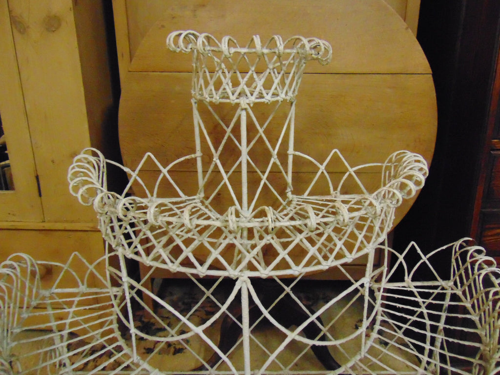 Antique Victorian Wirework Plant Stand