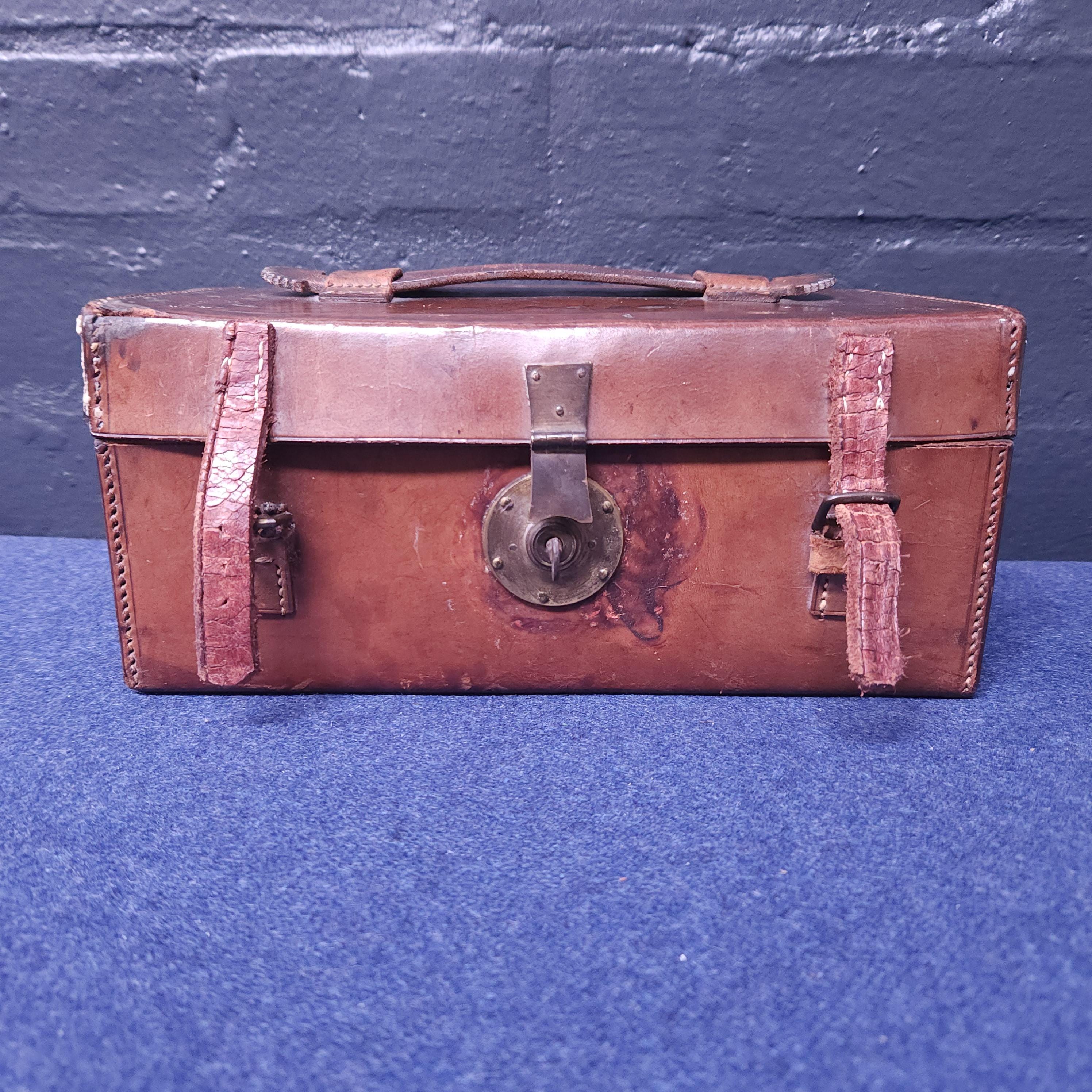 Victorian Apothecary Leather Case & Contenets