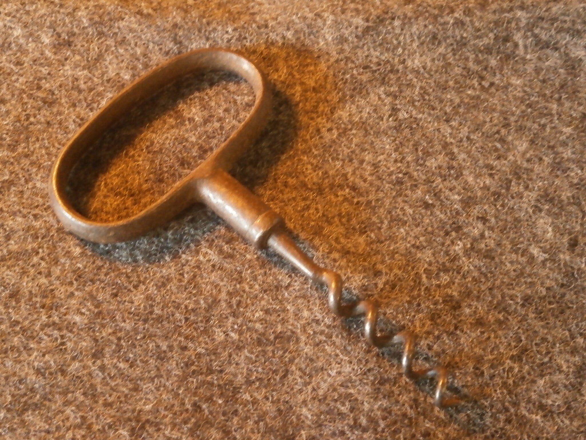 Antique Cast Metal Corkscrew