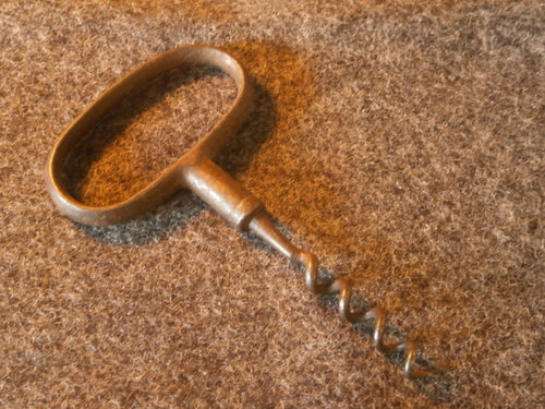 Antique Cast Metal Corkscrew