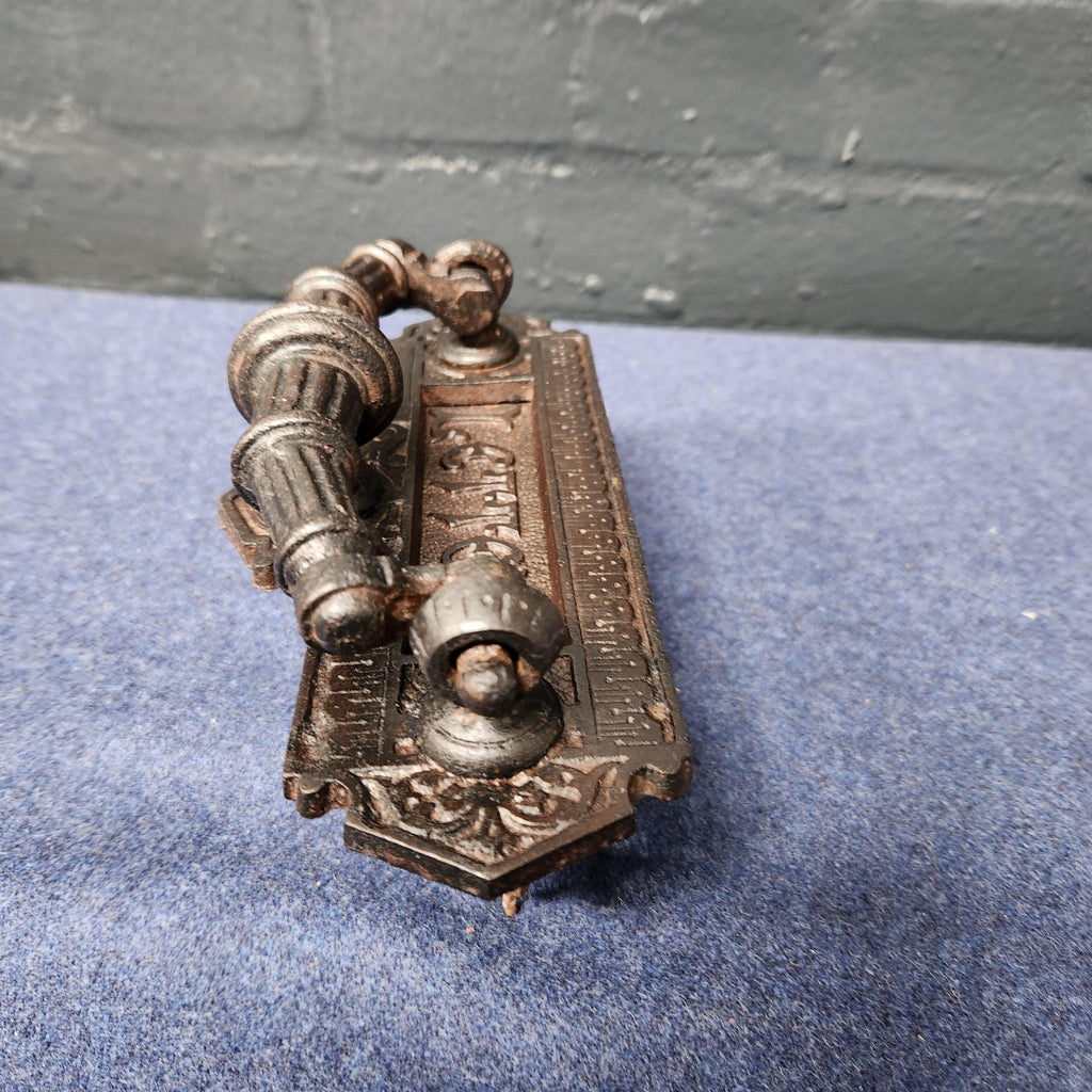 Late Victorian Cast Iron Letter Flap/Door Knocker