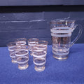 Art Deco Lemonade Set, Pitcher and Glasses