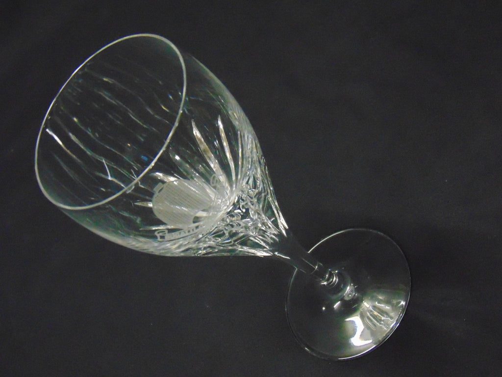 Heavy Cut Glass Wine Glass for the Bugatti Owners Club Award