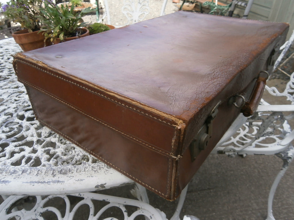 Vintage Leather Suitcase