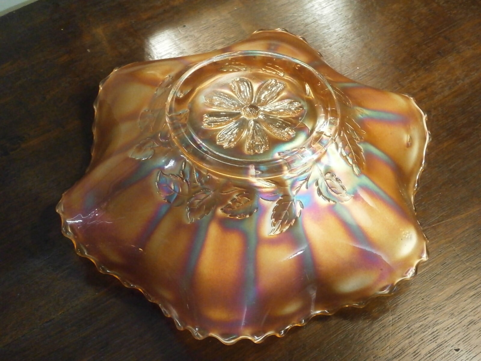 Edwardian Carnival Glass Bowl