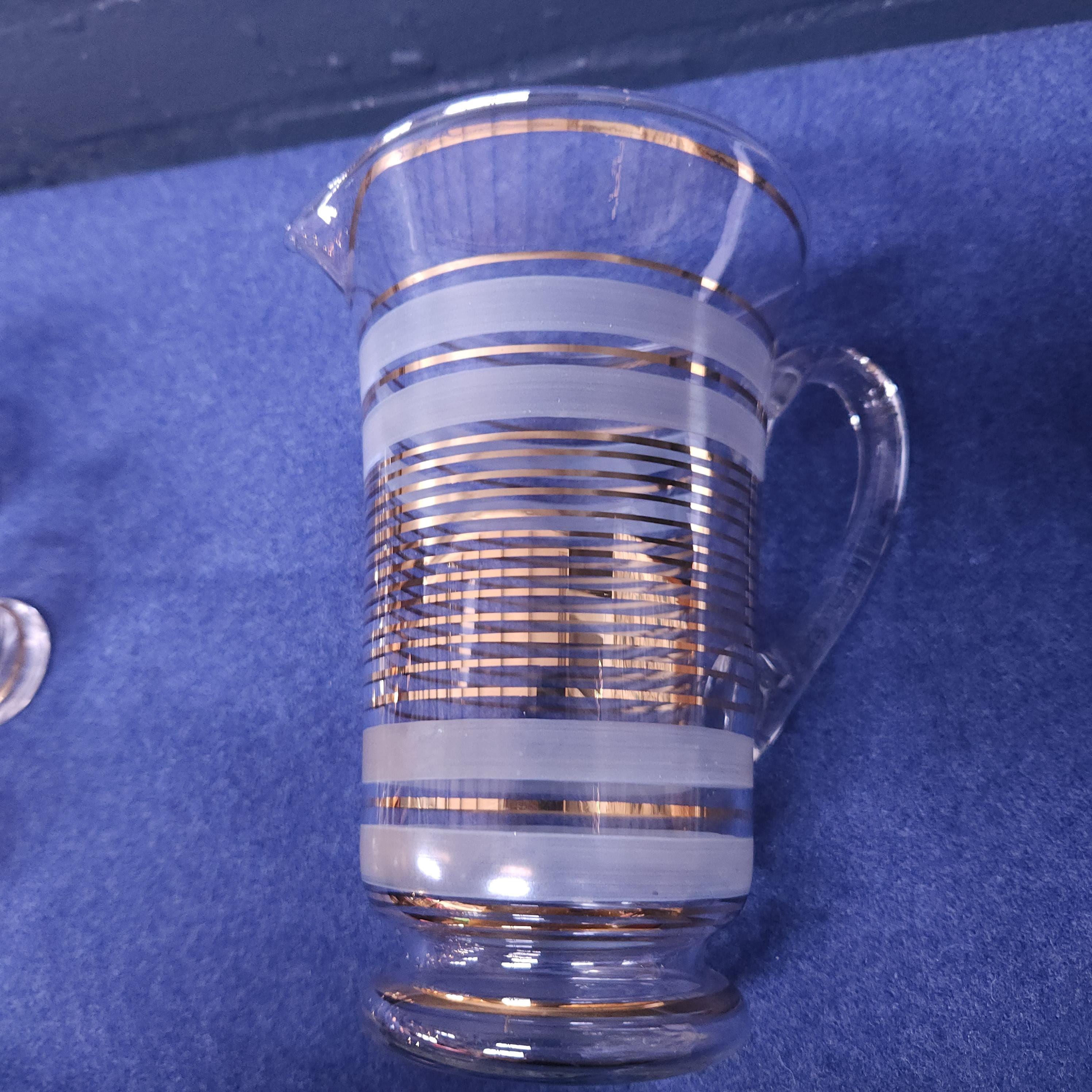 Art Deco Lemonade Set, Pitcher and Glasses