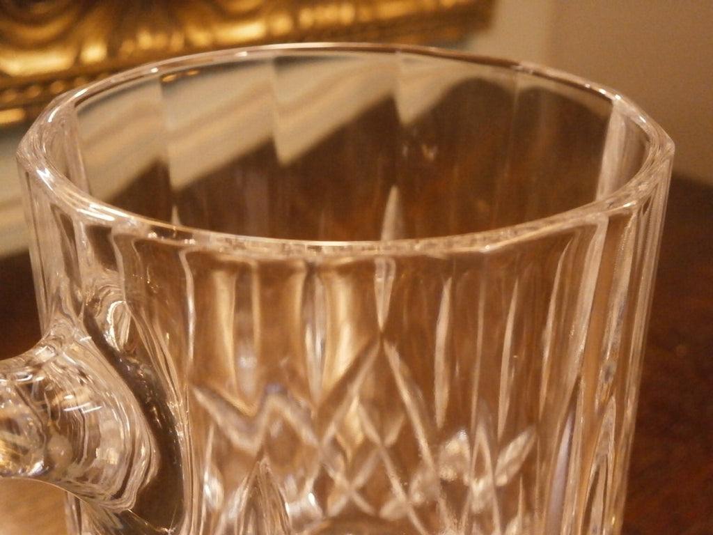 Cut Lead Crystal Mug --- Vintage