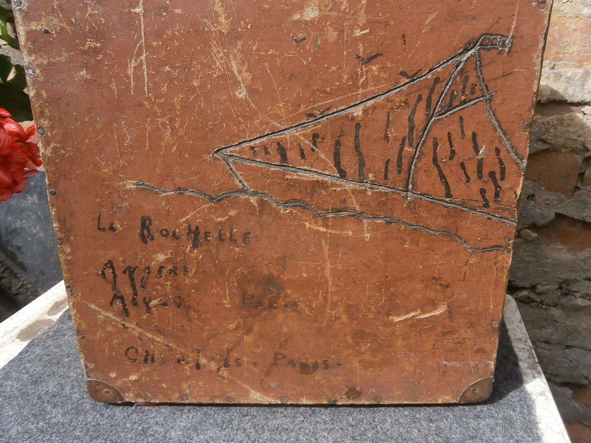 Vintage French Wooden Case