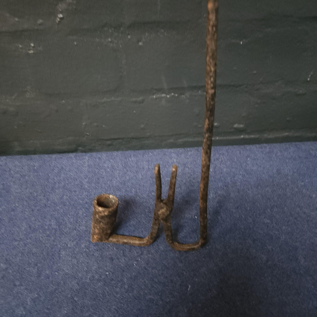 Welsh Hanging Rushlight and Candle Holder, circa late 18th Century