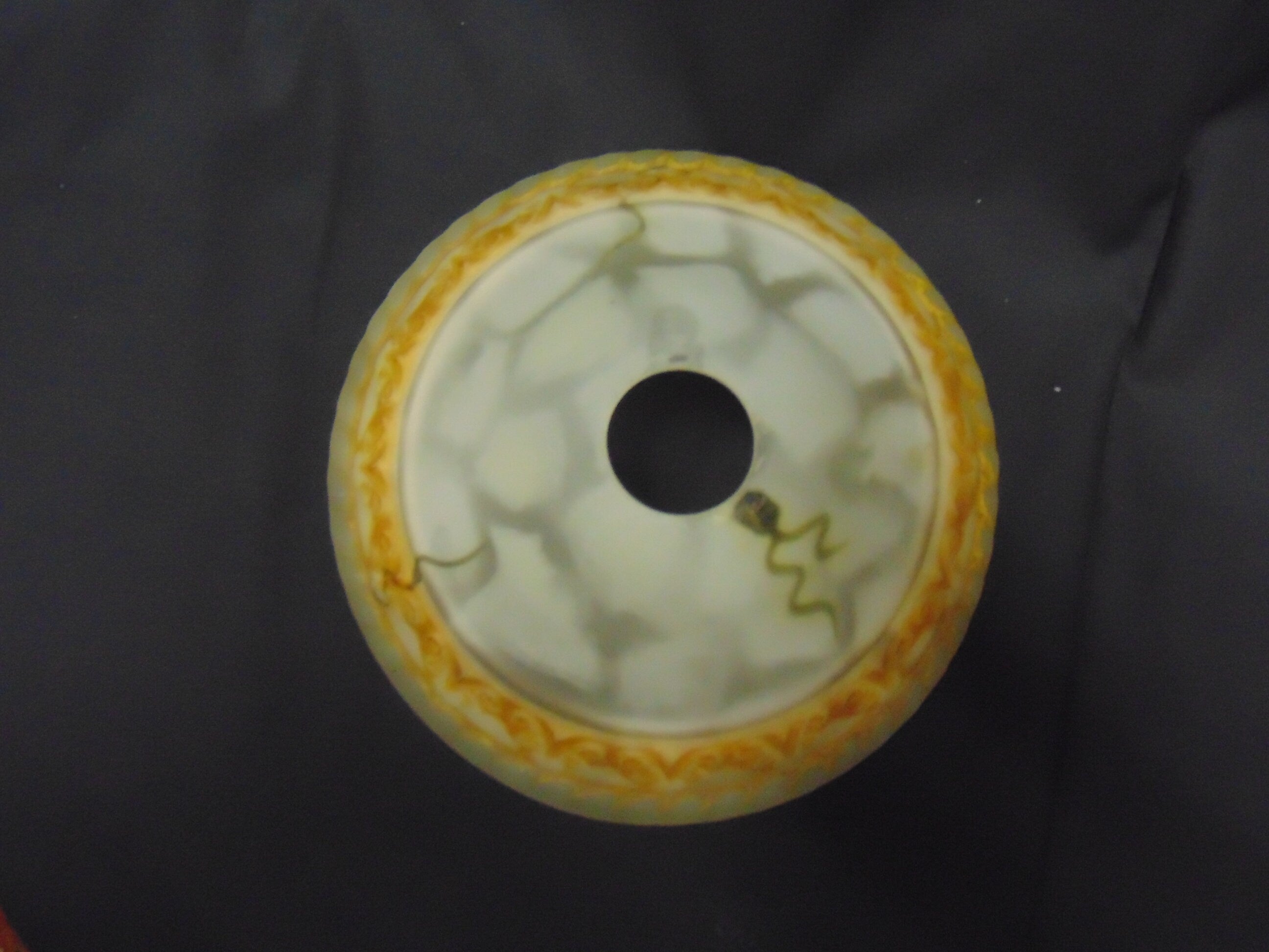 Pressed Glass Lightshade - Vintage