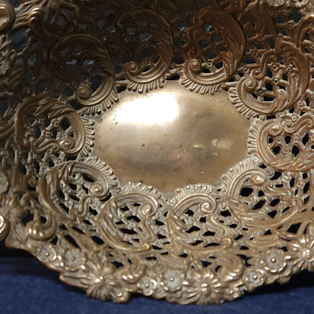 Italian Baroque Brass Basket