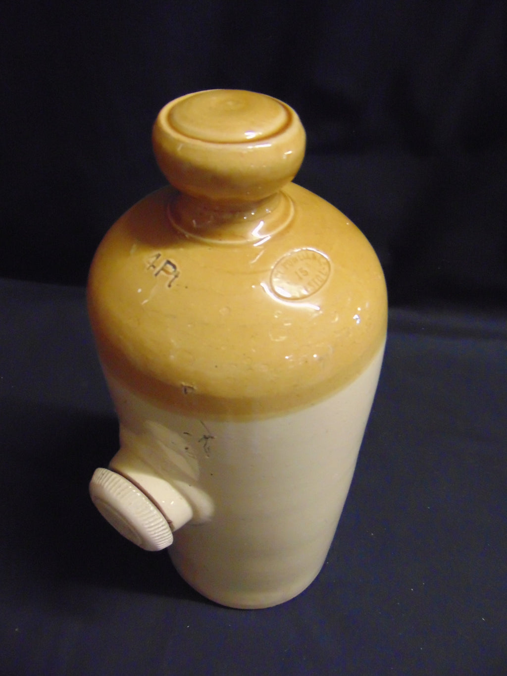 Late 19thC Stoneware Hot Water Bottle - Vince Powell & Co, Bristol