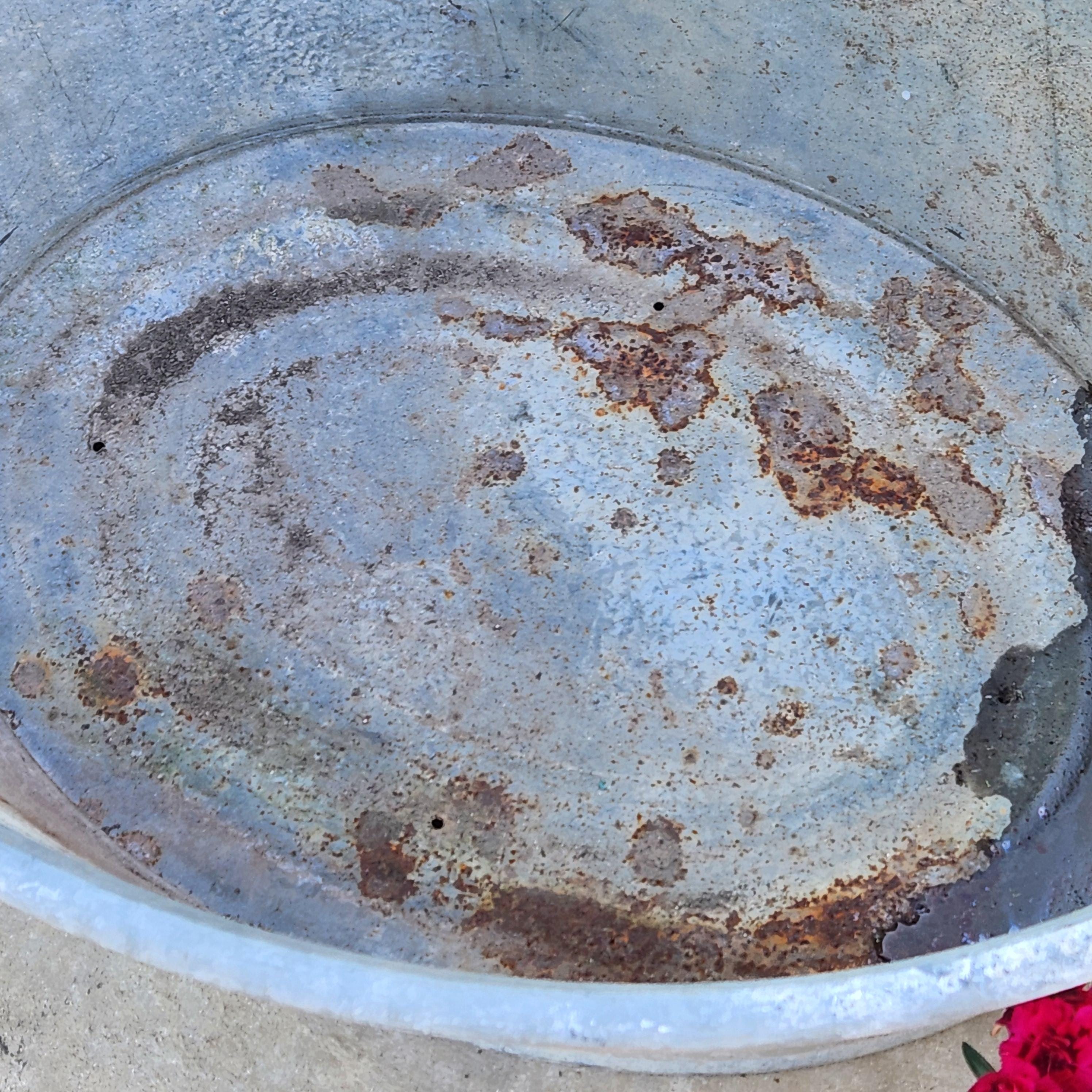 Continental Galvanised Tin Bath Planter