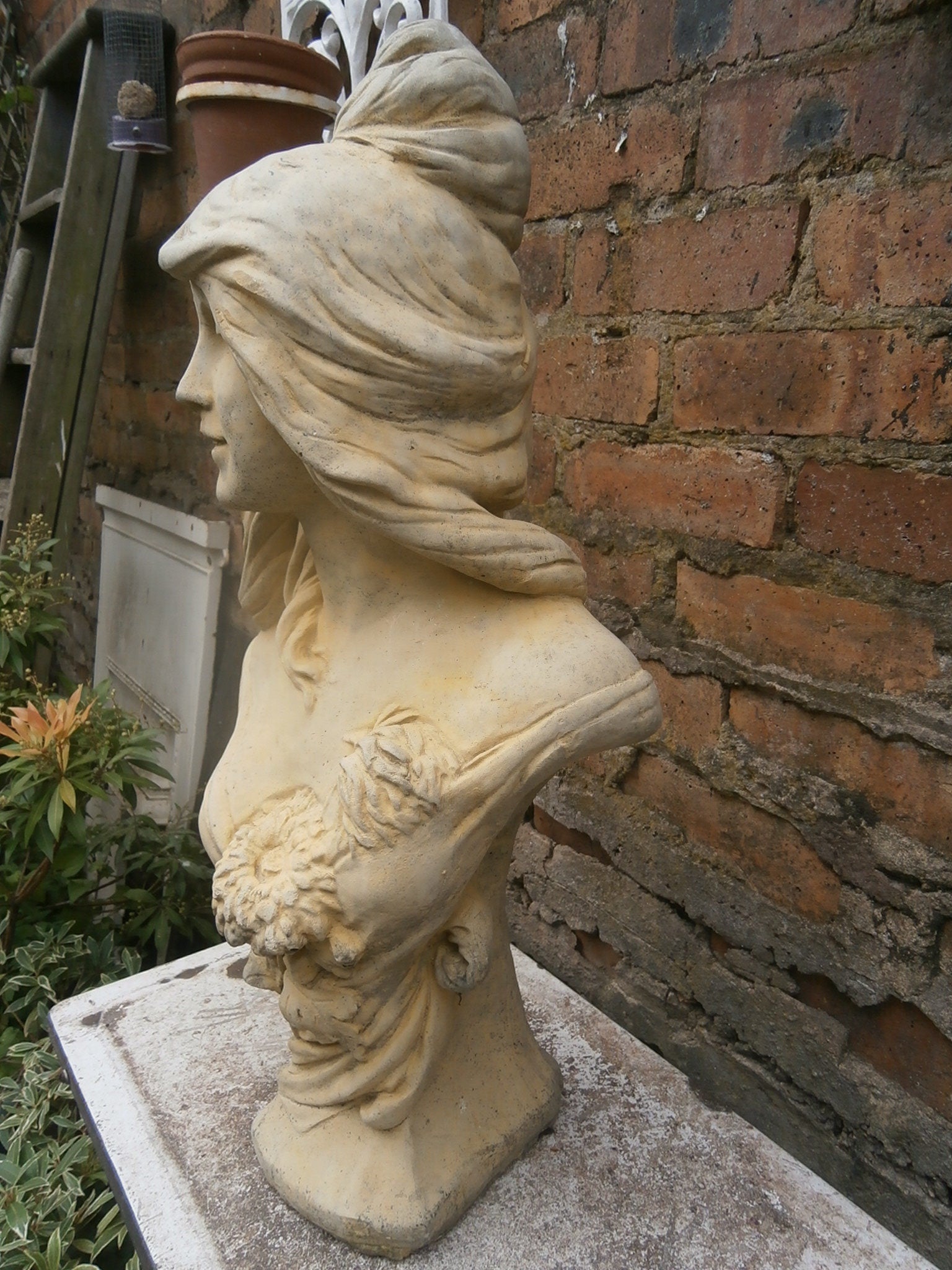 Large Cast Stone Bust