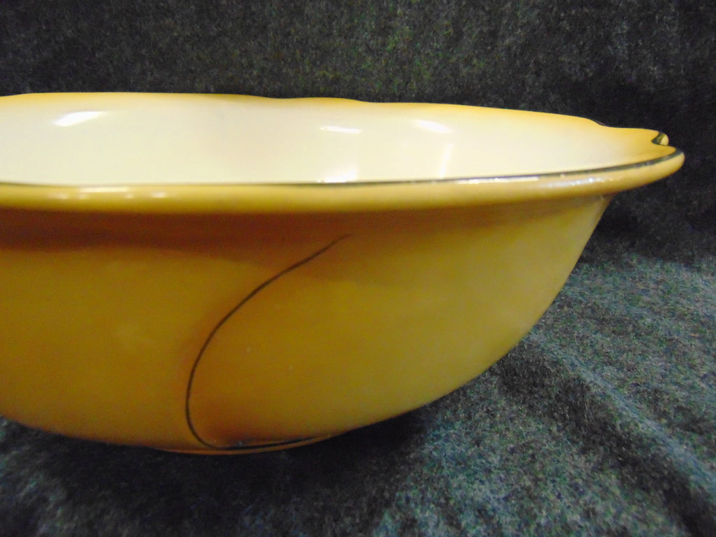 Art Nouveau Yellow Wash Jug and Bowl