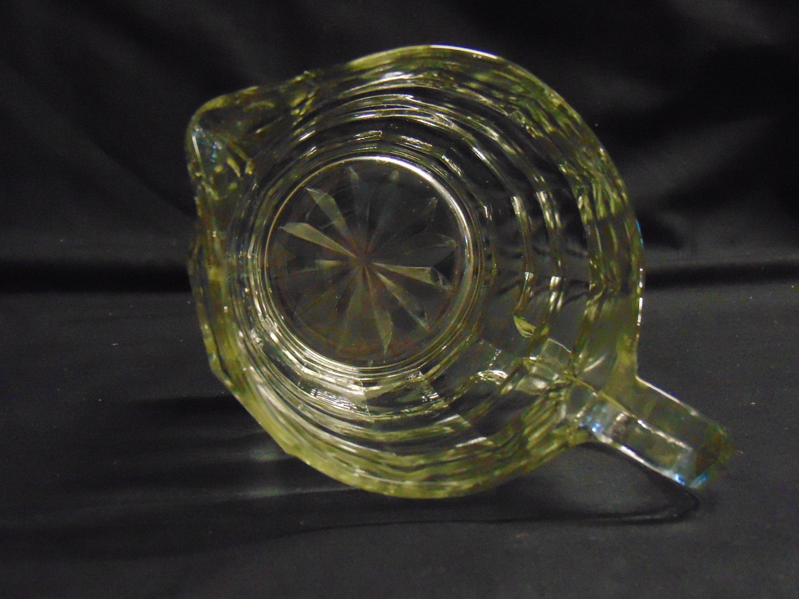 1950's Glass Lemonade Jug, Jacobean Pattern