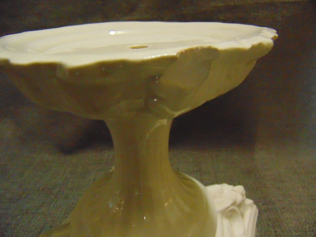 Victorian White Stoneware Food Stand