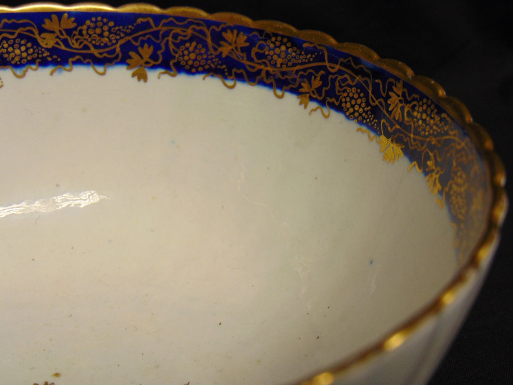 Caughley Porcelain Fluted Bowl Circa 1791-1793