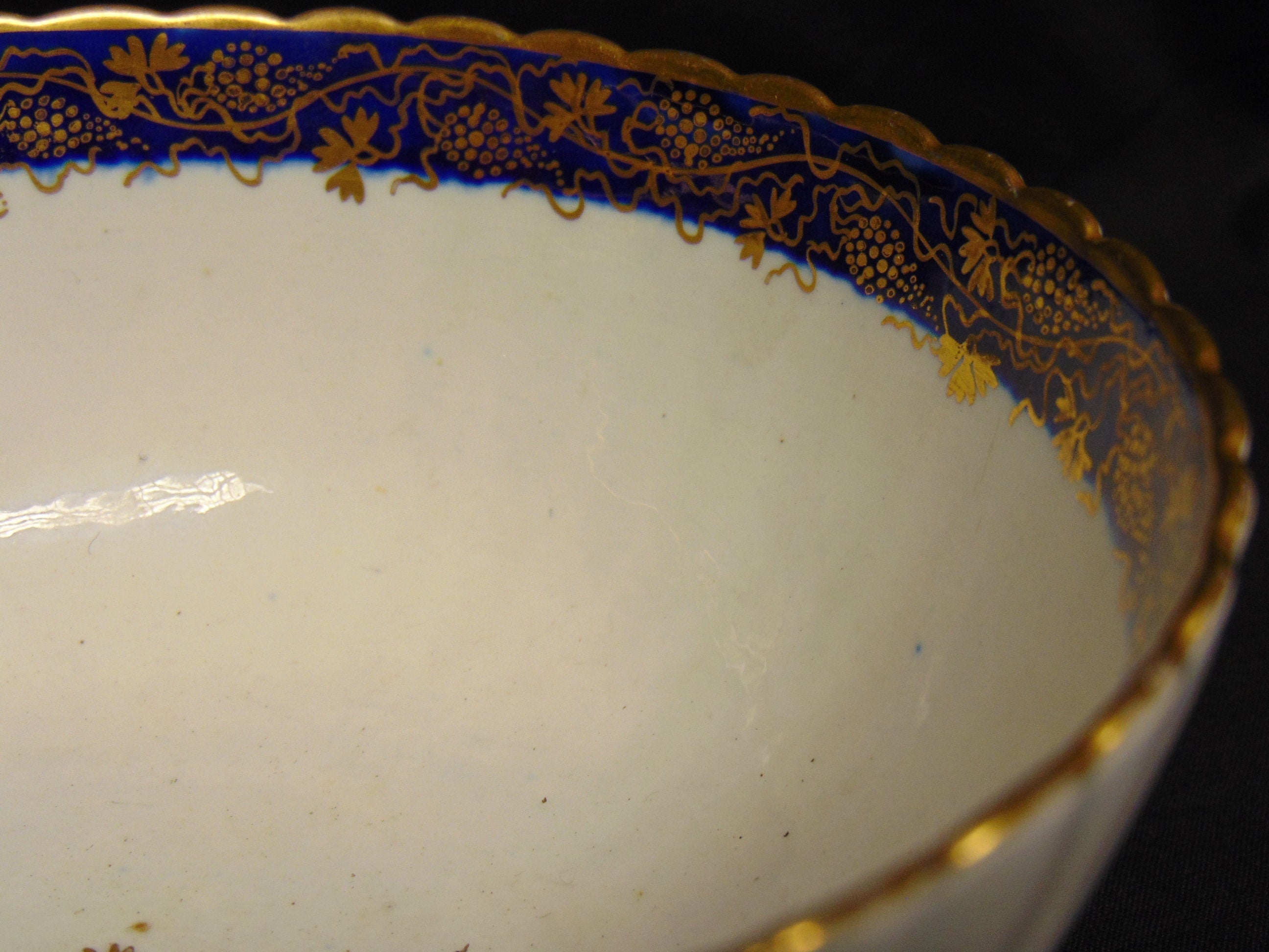 Caughley Porcelain Fluted Bowl Circa 1791-1793