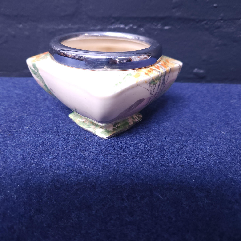 Art Deco Hand Painted Paradise Sugar Bowl