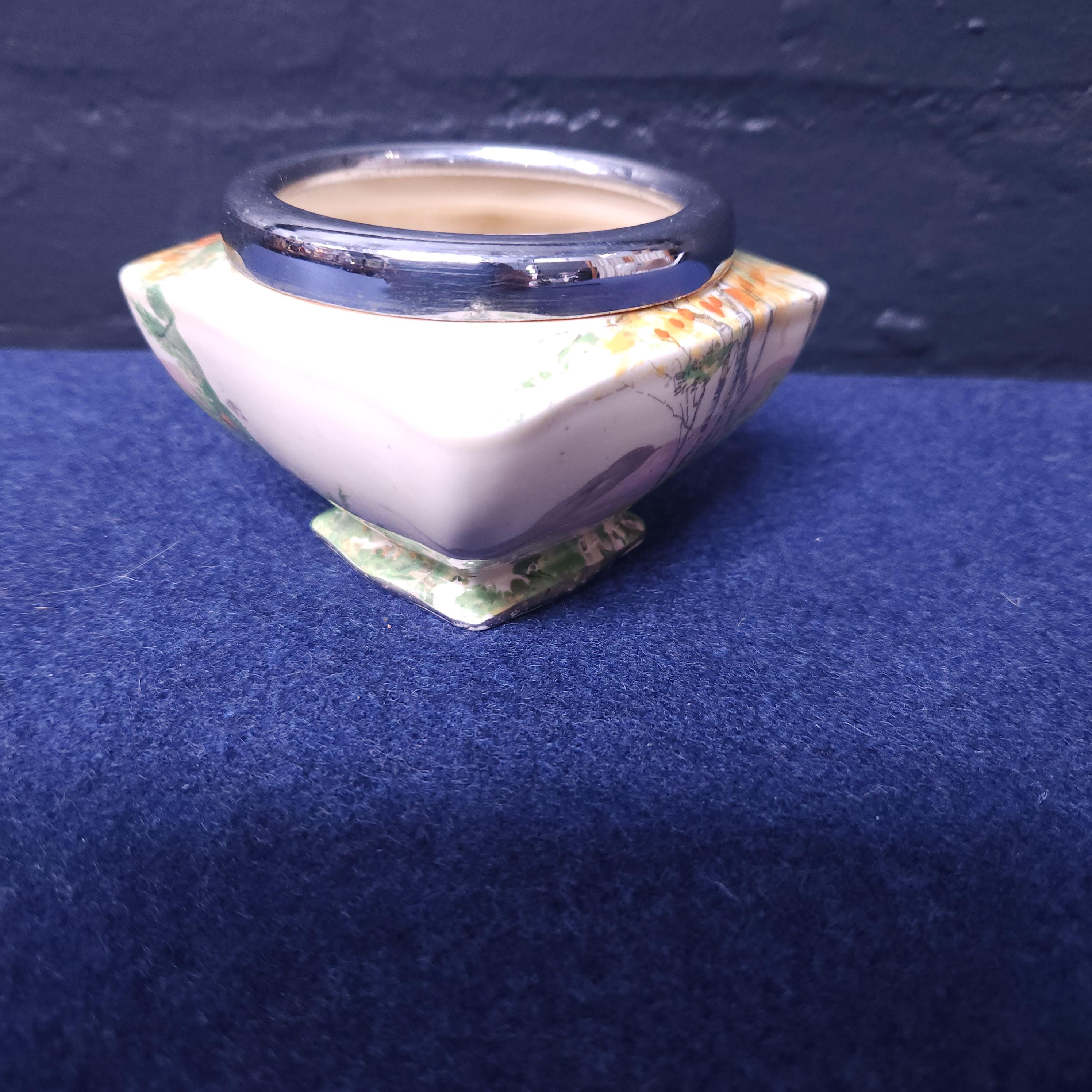 Art Deco Hand Painted Paradise Sugar Bowl