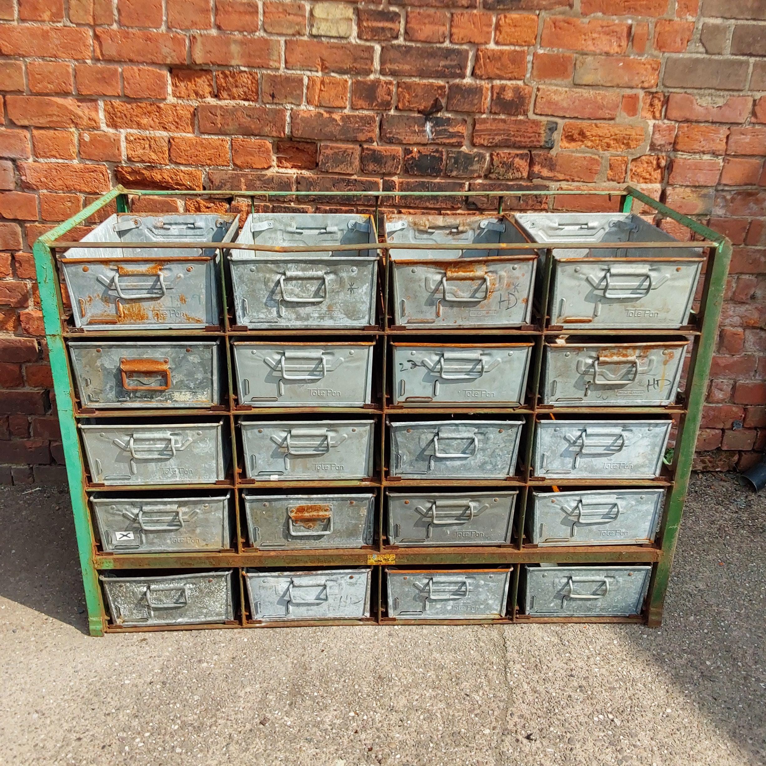 Industrial Tote Boxes with Racking