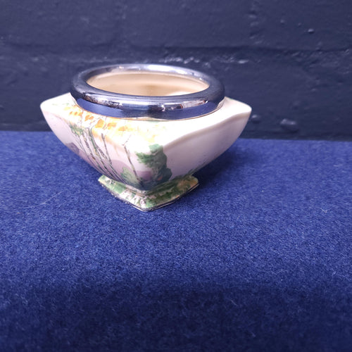 Art Deco Hand Painted Paradise Sugar Bowl