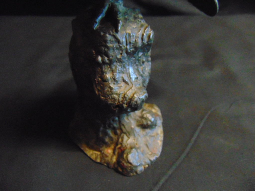 Cast Bronze Of Roosting Bird