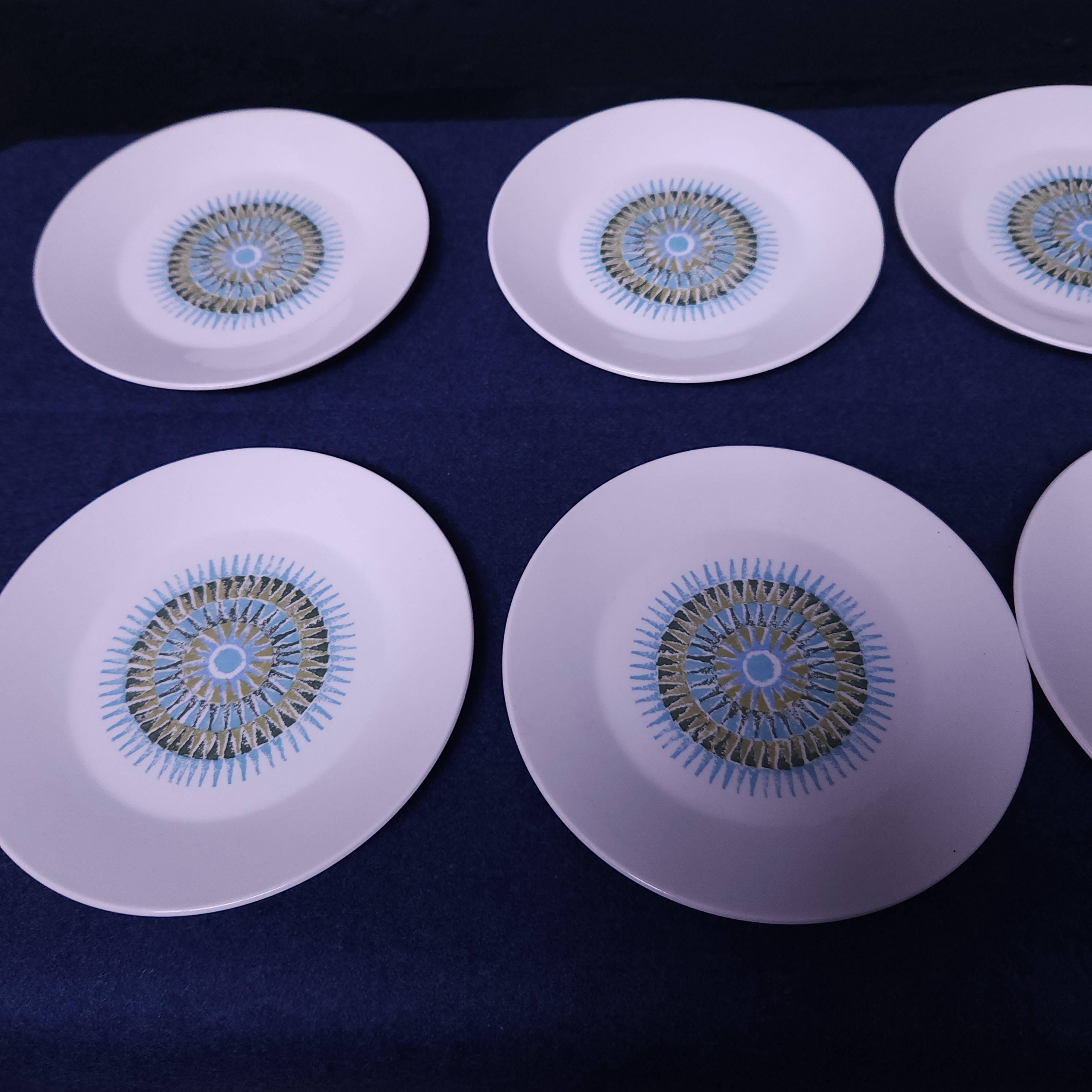 J G Meakin Aztec, Set of 8 Side Plates
