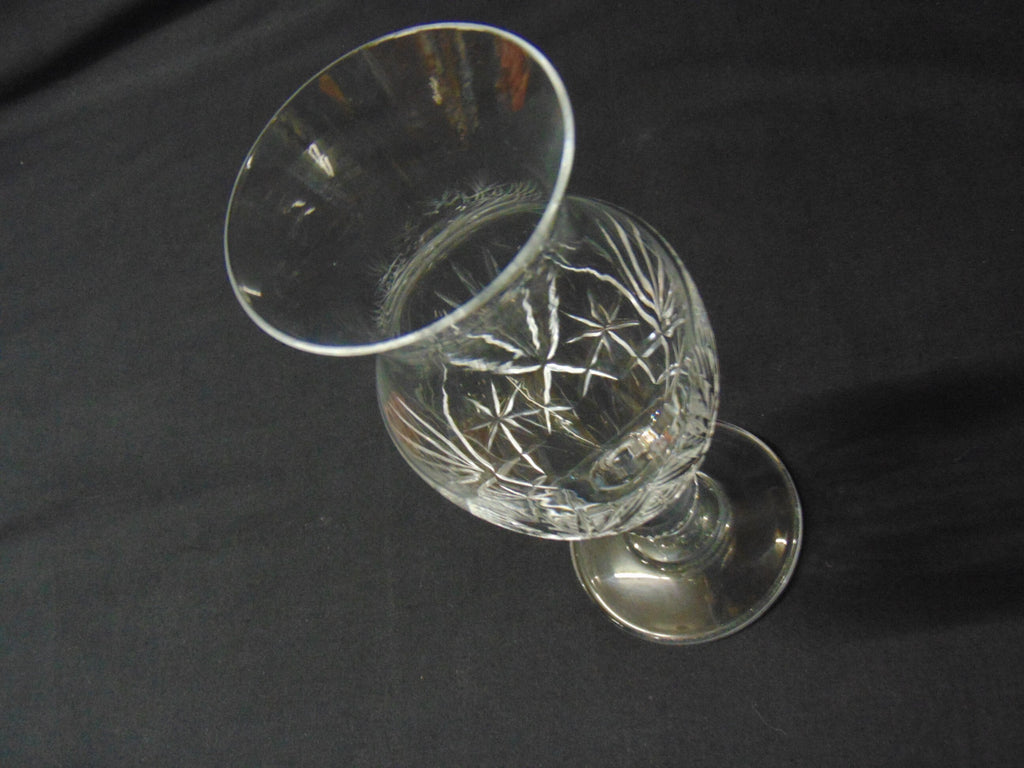 Vintage Cut glass Regency style vase.