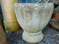 Weathered Reconstituted Stone Garden Urn