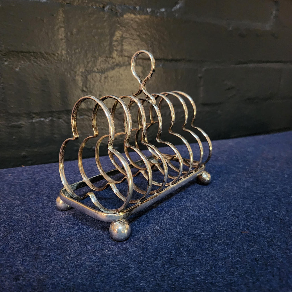 Silver Plated 6 Slice Toast Rack, circa late 19th/early 20thC
