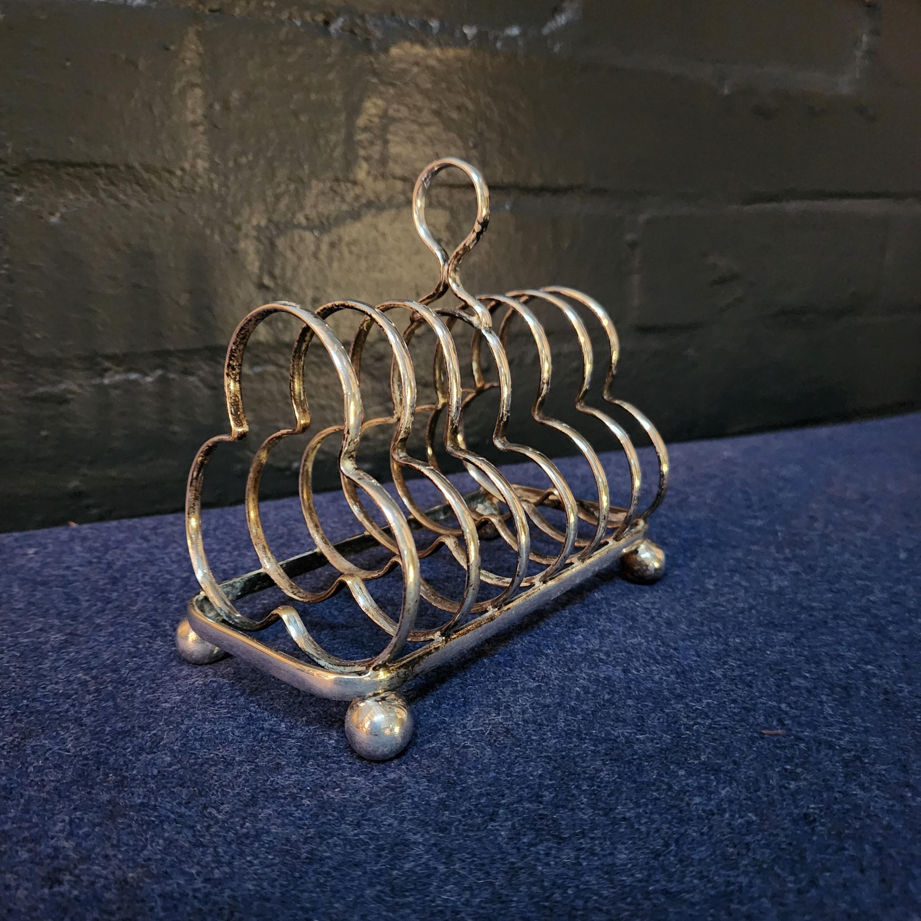 Silver Plated 6 Slice Toast Rack, circa late 19th/early 20thC