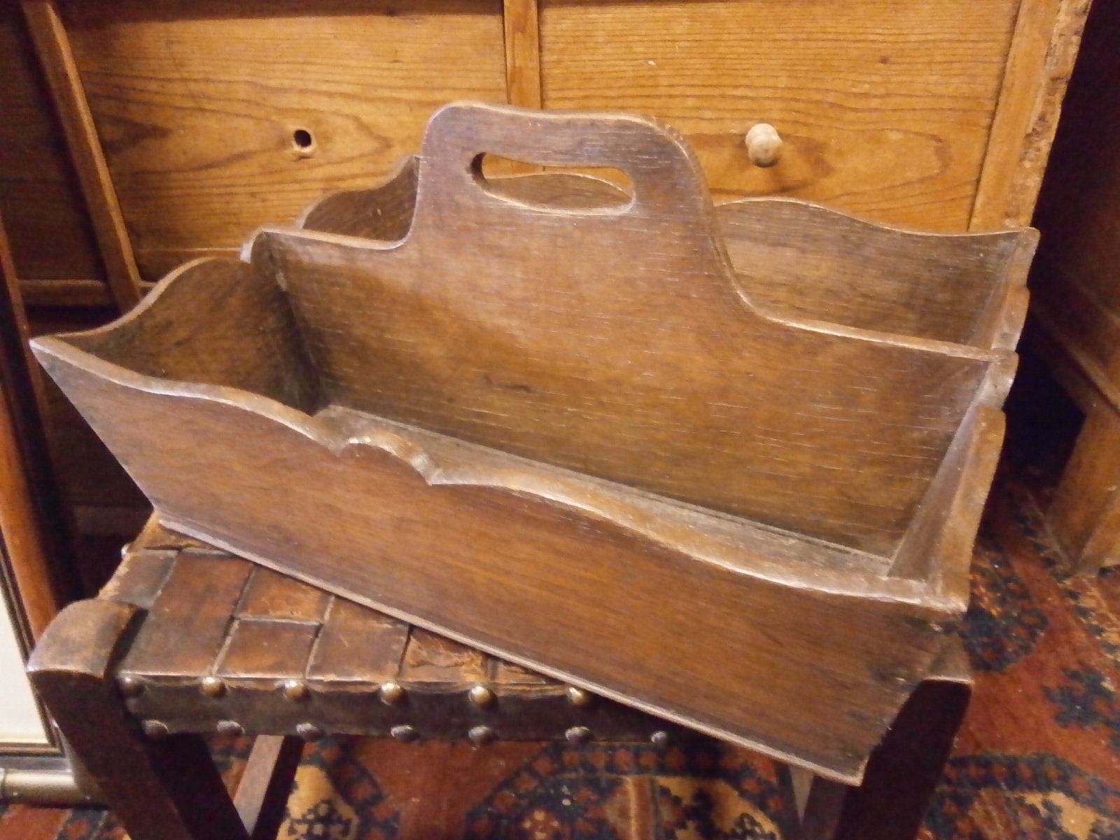 Victorian Oak Knife Box