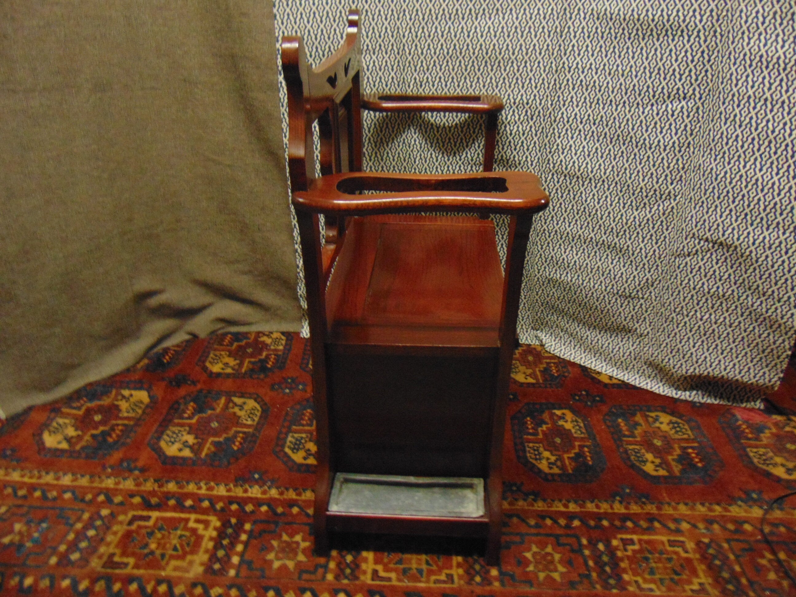 Arts and Crafts Oak Small Hall Settle Stick/Umbrella Stand