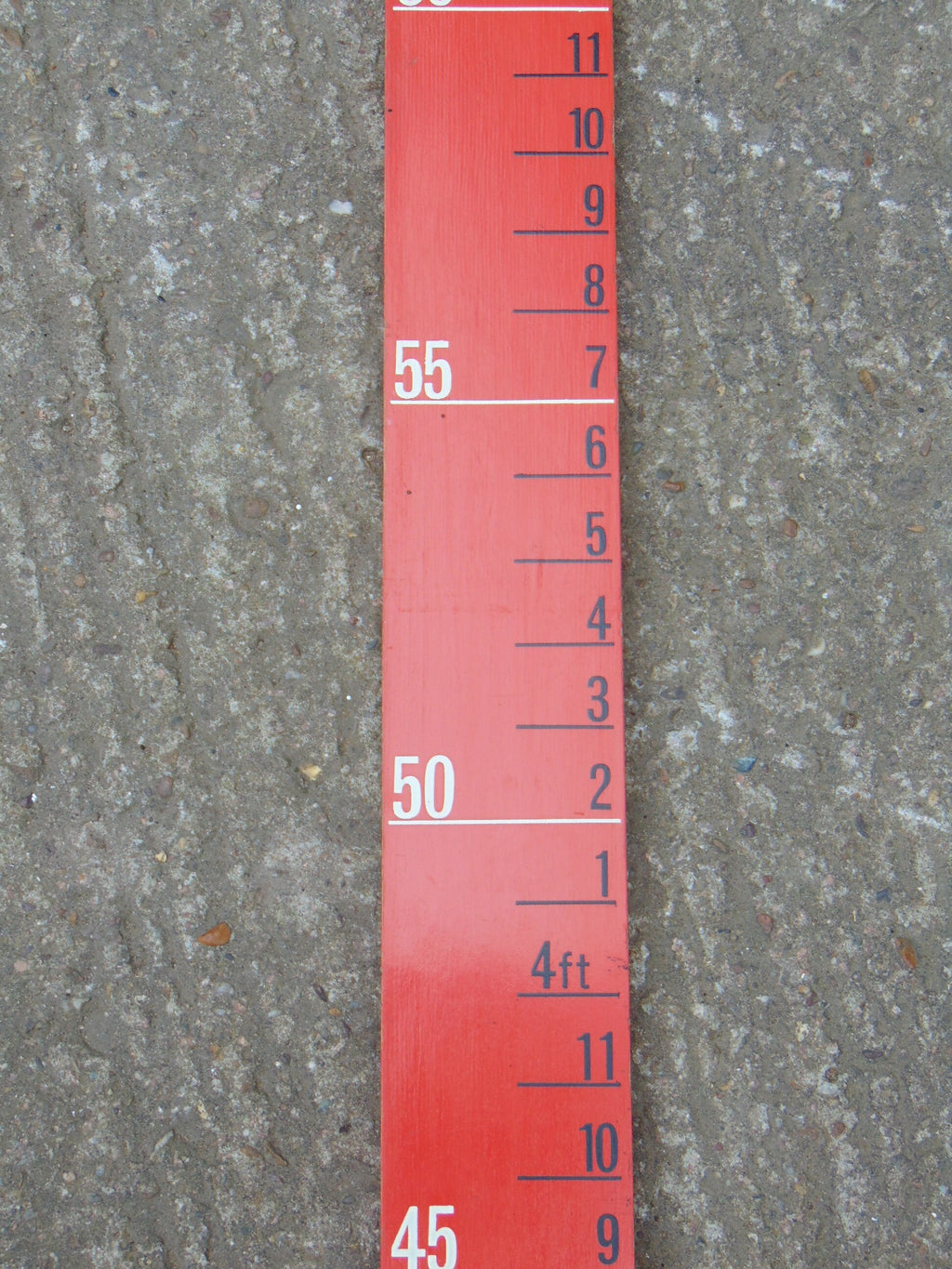 Vintage Ladybird Wooden Height Measure - 72 Inch Children's Clothing Display