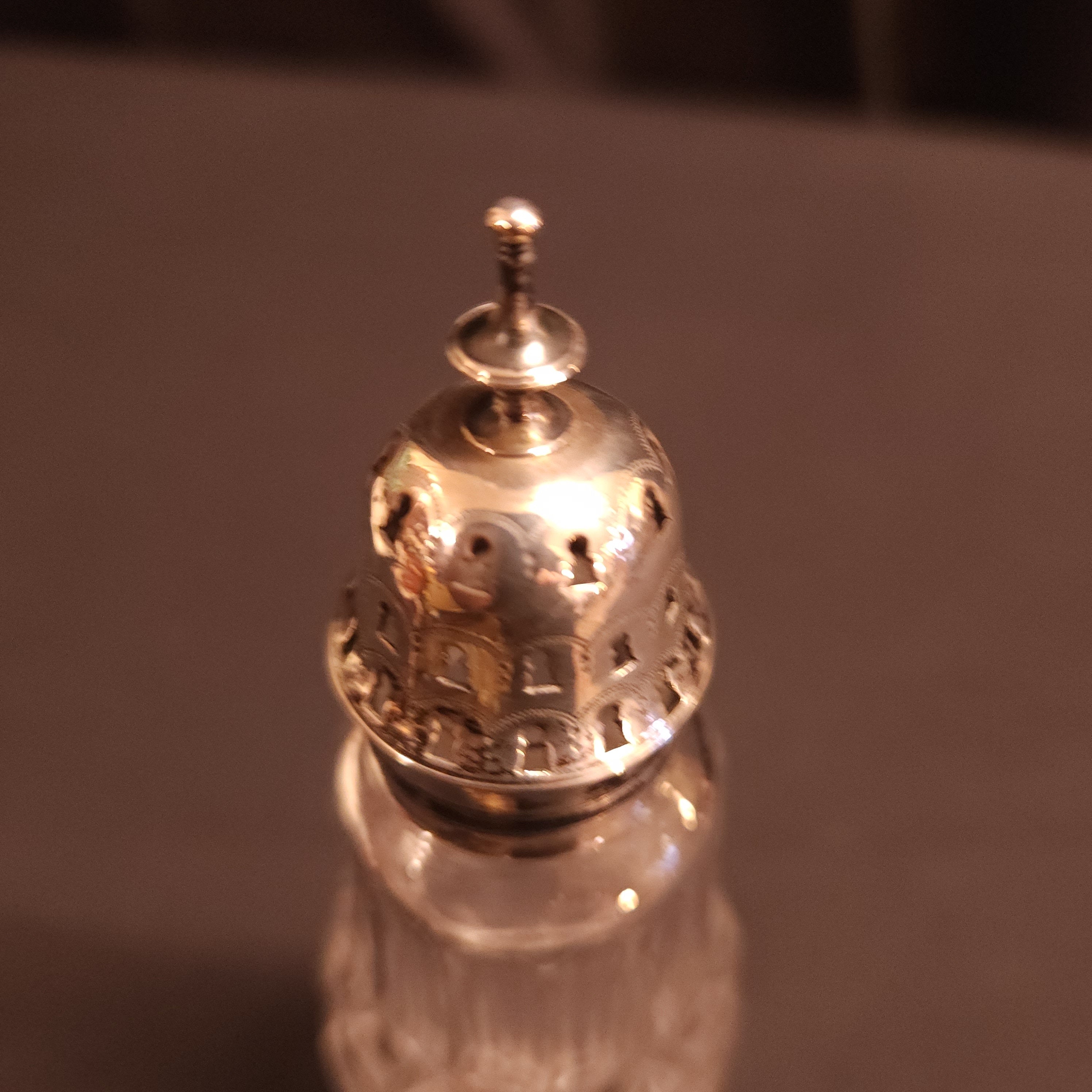 Sugar Sifter, Hallmarked Silver London 1798, Peter and Ann Bateman