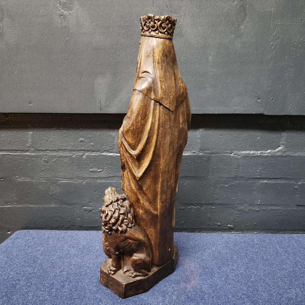 Our Lady of Flanders Plaster Statue, French